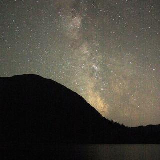 Stargazing at Cameron Lake.
