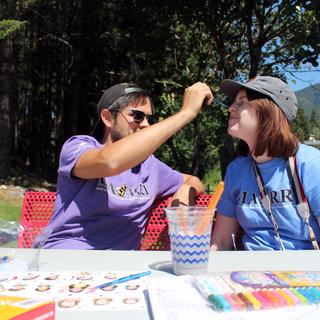 Alan, our resident face-painter.