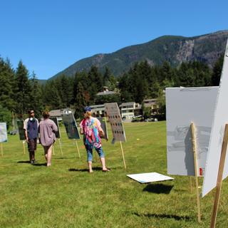 Community members learning about our work.