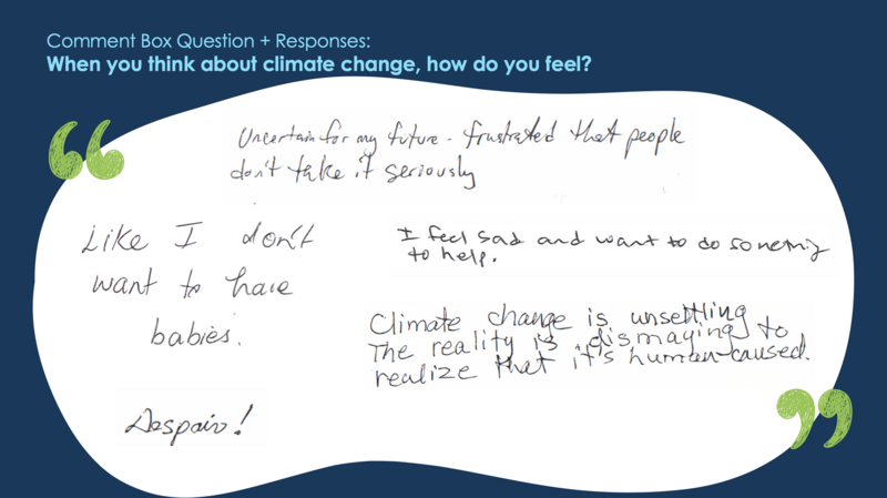 Quotes from comment box responses